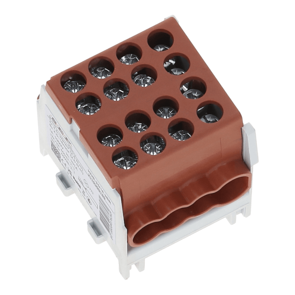 HLAK Hoofdkabel aftakklem 1x25mm² 3x16mm²  bruin