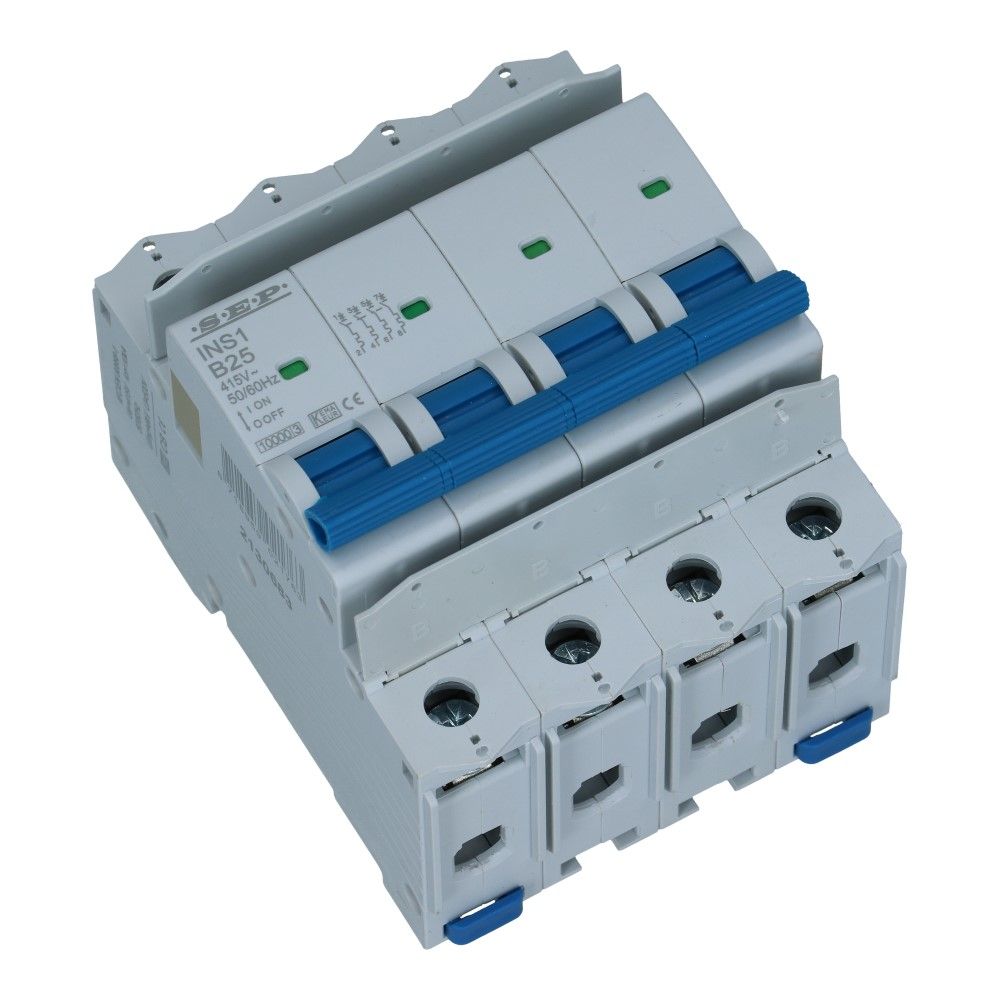 Installatieautomaat  4 polig 16A karakteristiek B 10/15kA INS1