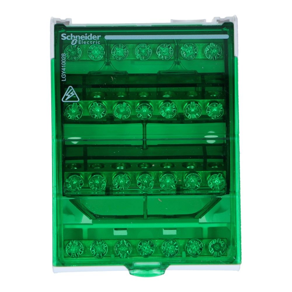 Verdeelblok DS 100A 4 rijen 7 aansluitingen 500VAC