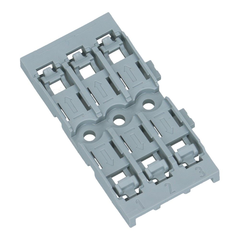 WAGO Bevestigingsadapter doorvoerconnector 3-voudig schroefbevestiging - 5 stuks