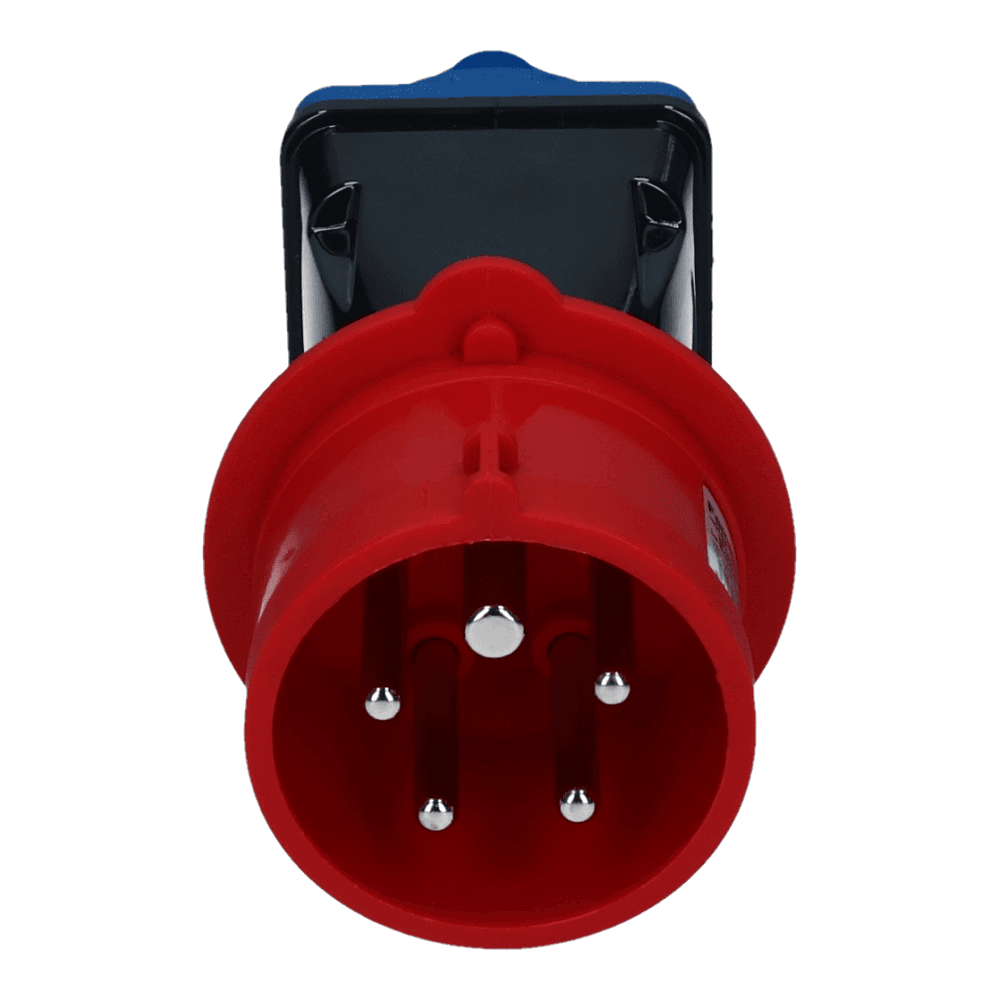 CEE adapter male 5 polig 6H 16A Schuko female IP54