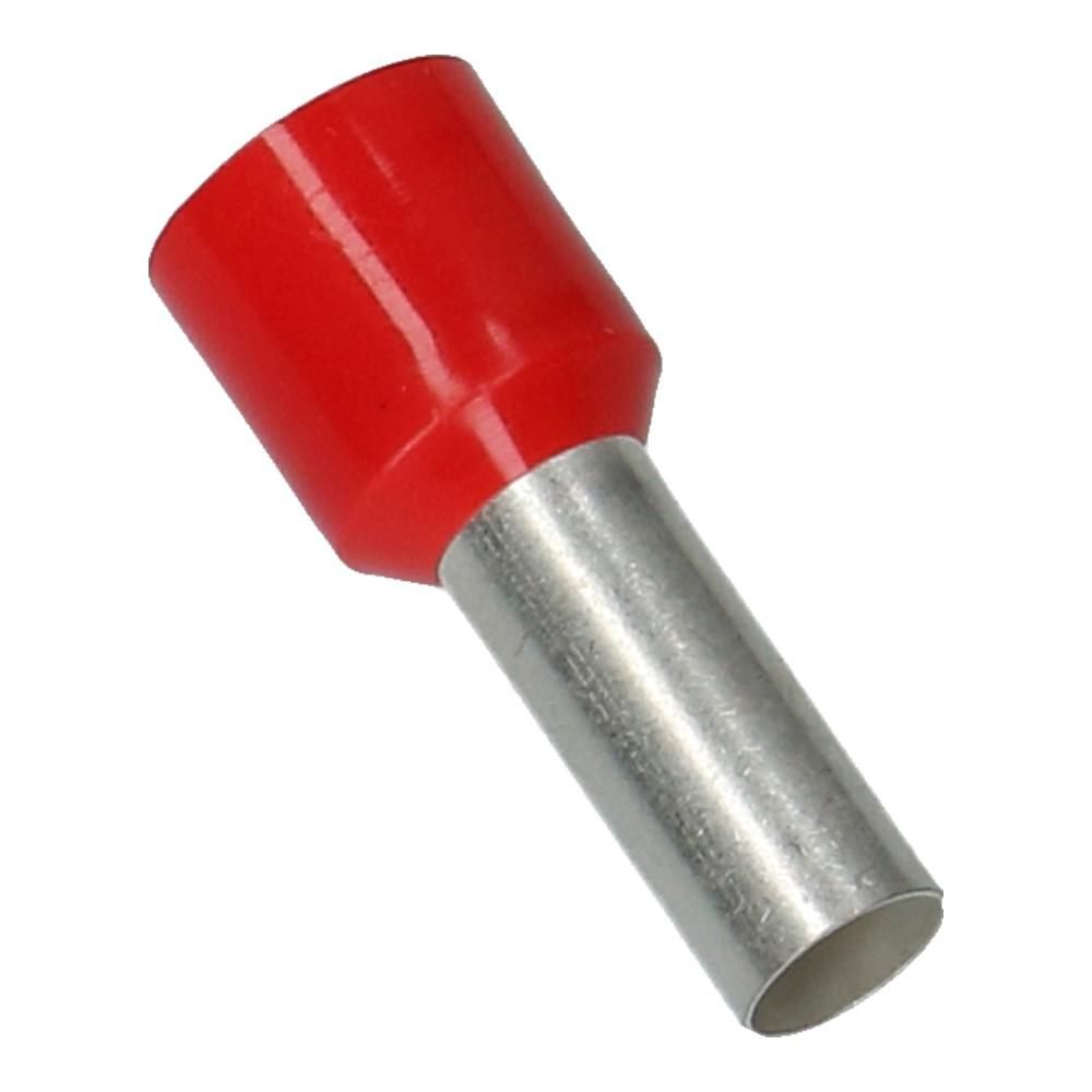 10mm² Rood Adereindhuls - 100 stuks
