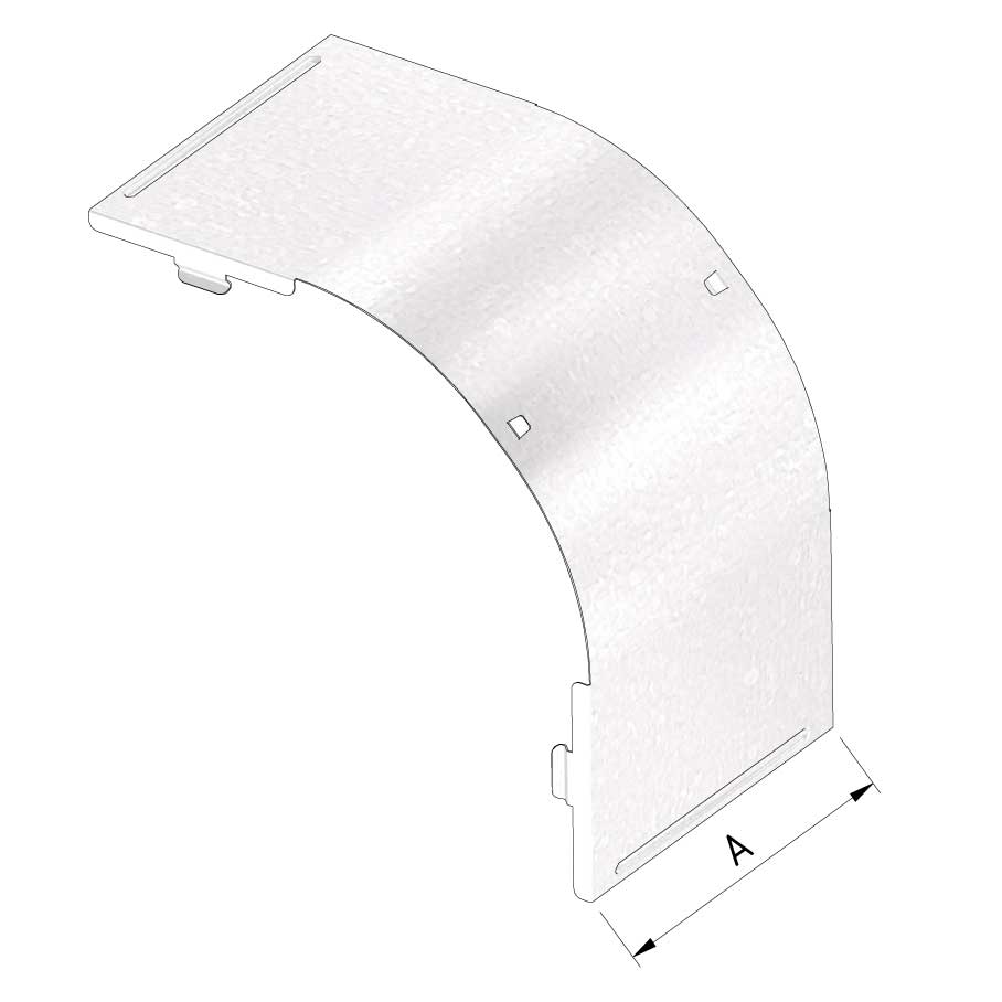 Kabelgoot deksel valbocht klikbaar 300x60mm Sendzimir verzinkt