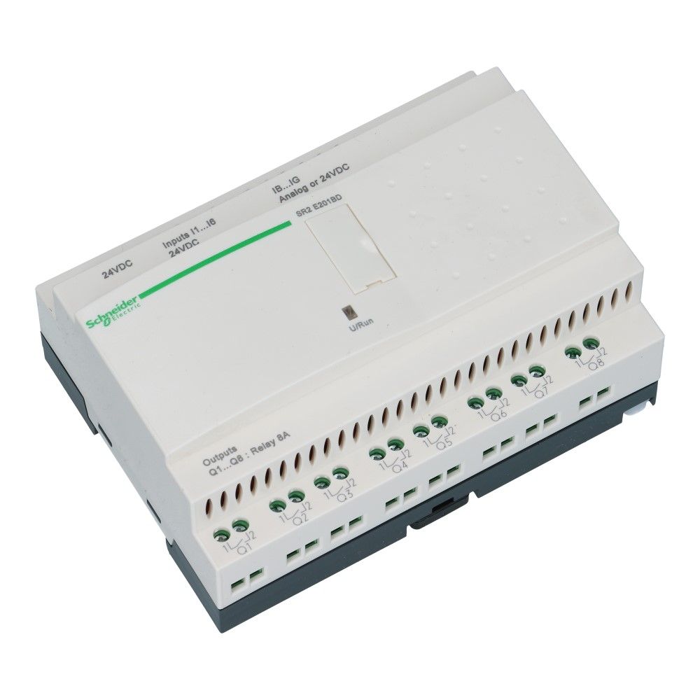 Zelio PLC met klok 20I-O 12in 8uit 24VDC