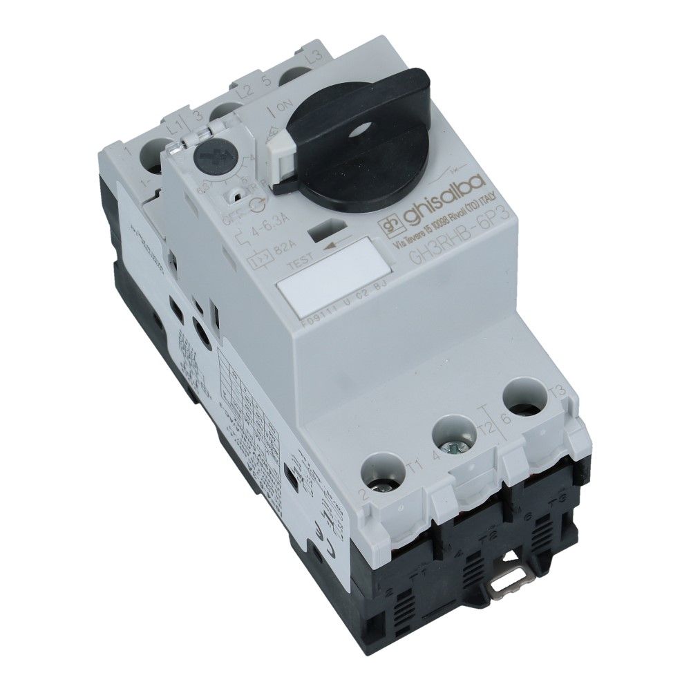 4-6.3A Motorbeveiligingsschakelaar 415VAC 100kA
