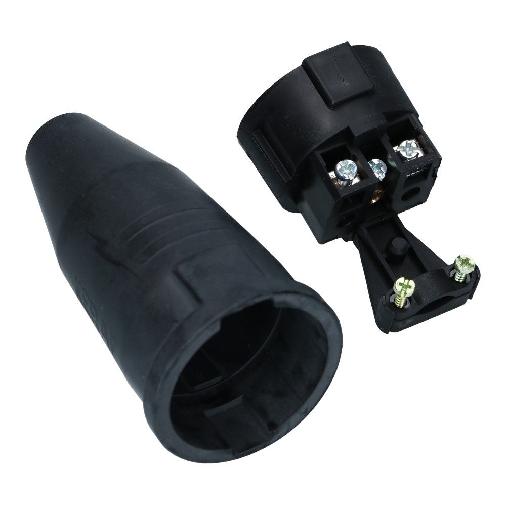 Rubber contrastekker met randaarde 16A 250VAC
