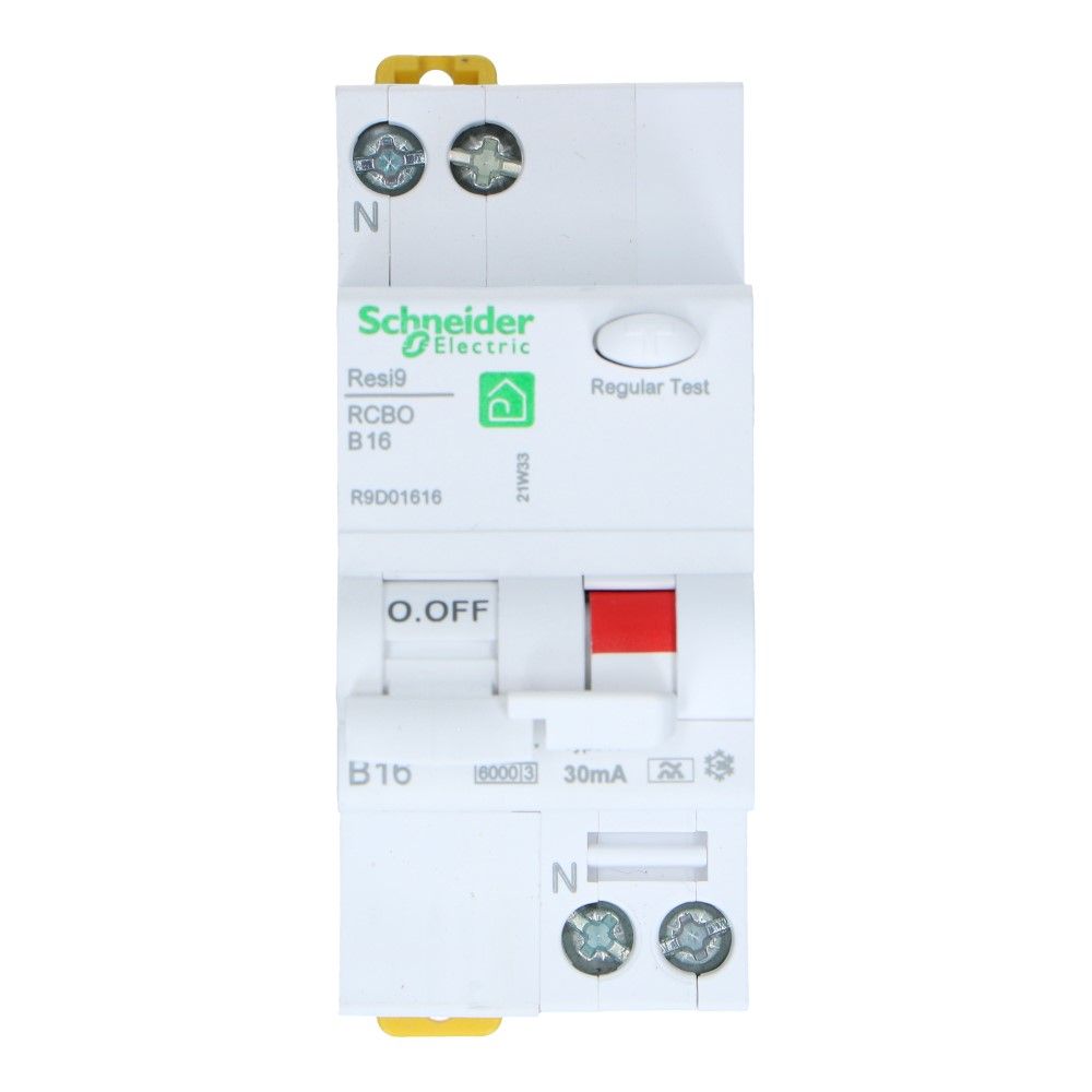 Aardlekautomaat B 16A 1 polig + nul 30mA Resi9