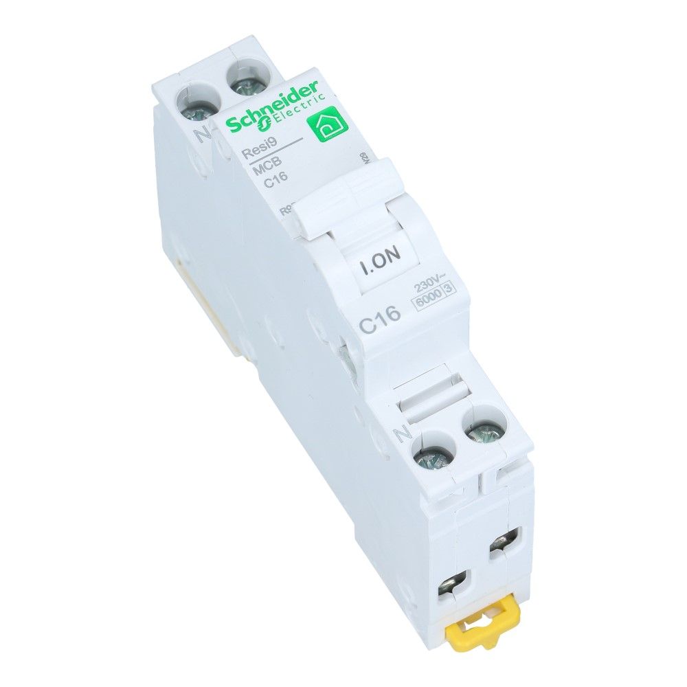 Installatieautomaat 1 polig + nul 16A kar C 6kA Resi9