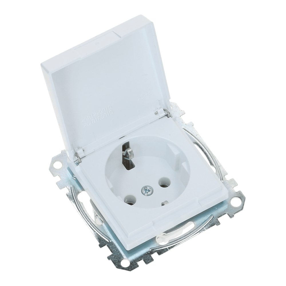 Wandcontactdoos SYSTEEM-M 9016 met klapdeksel