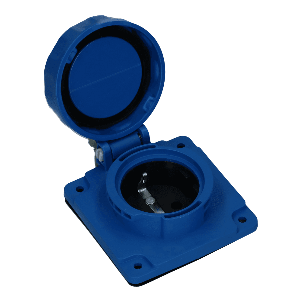 CEE schuko 3 polig 16A IP68 220-240VAC (75x75mm)
