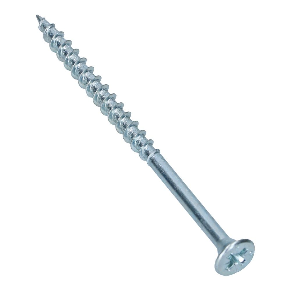 Spaanplaatschroef 6x100mm Verzonken Pozidrive 3 Deeldraad - 100 stuks