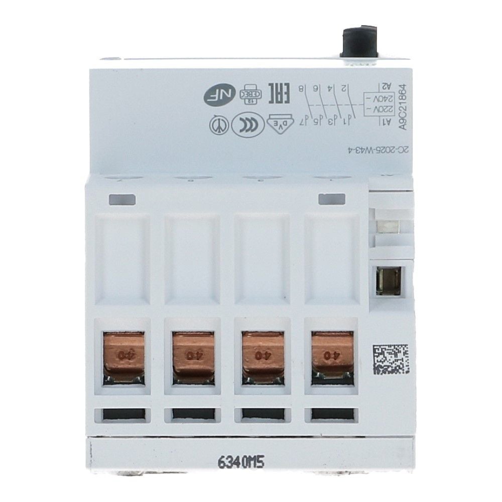 4 polig Installatierelais handbediend 63A 230VAC 4 NO iCT