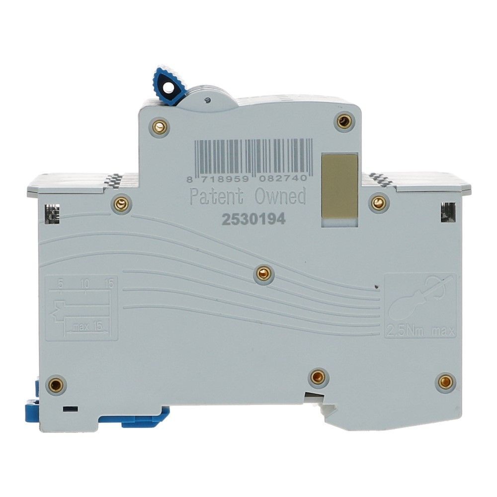 Installatieautomaat  3 polig + nul 3A karakteristiek B 15kA INS1H