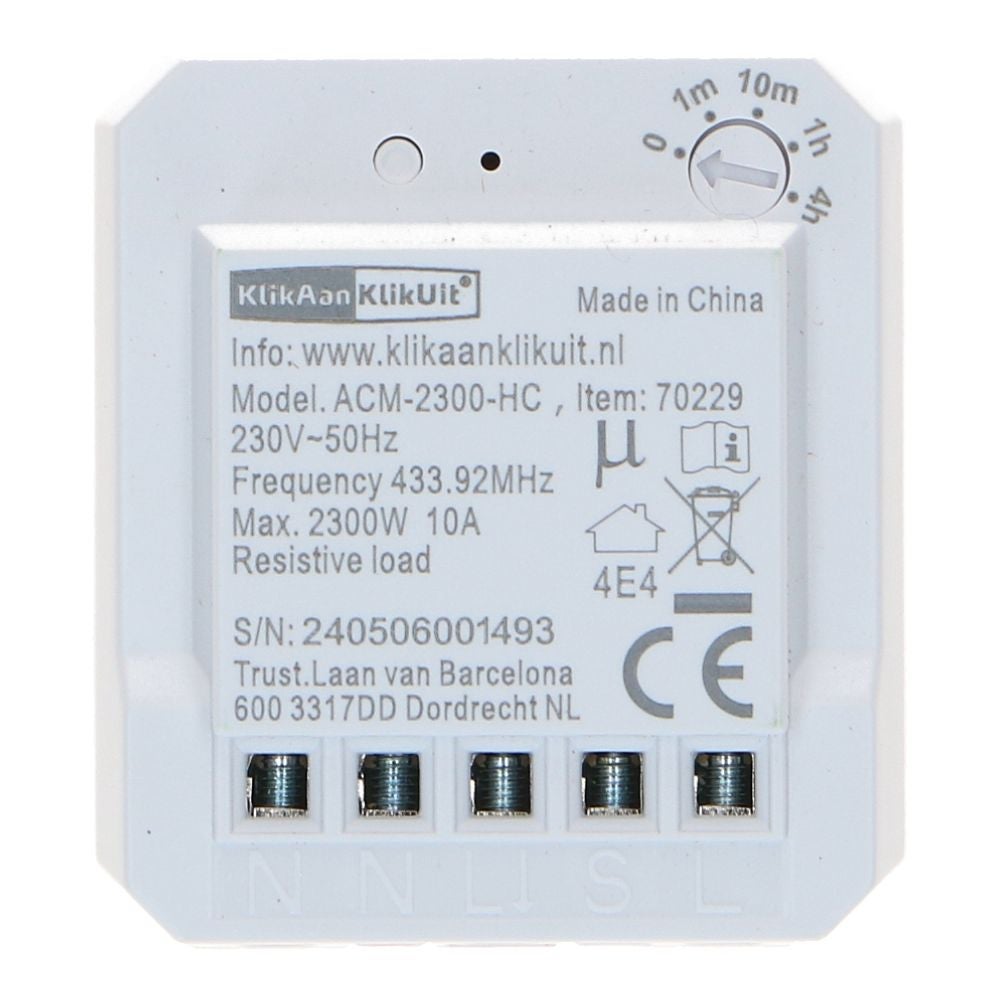 KlikAanKlikUit inbouwschakelaar ACM-2300-HC