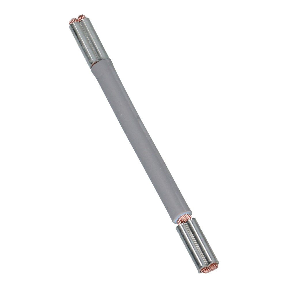 Montagedraad met vertind huls grijs 2.5mm² 180mm halogeenvrij 90°C 