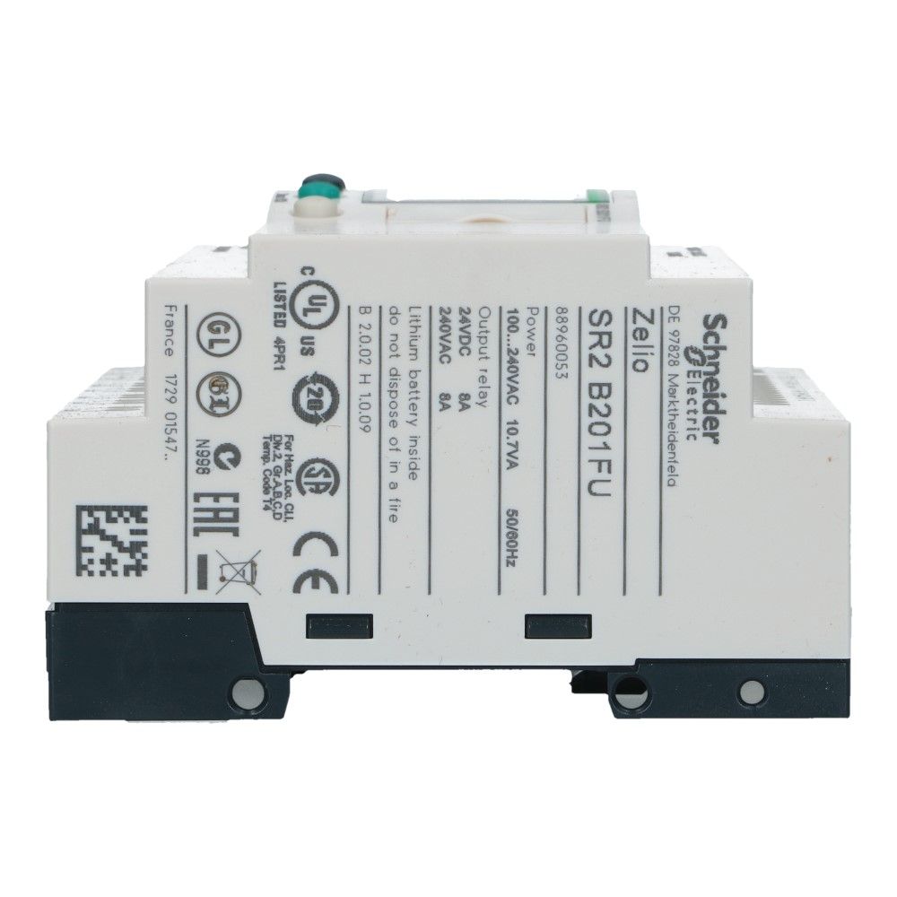 Zelio PLC met klok 20I-O 12in 8uit met scherm 100-240VAC