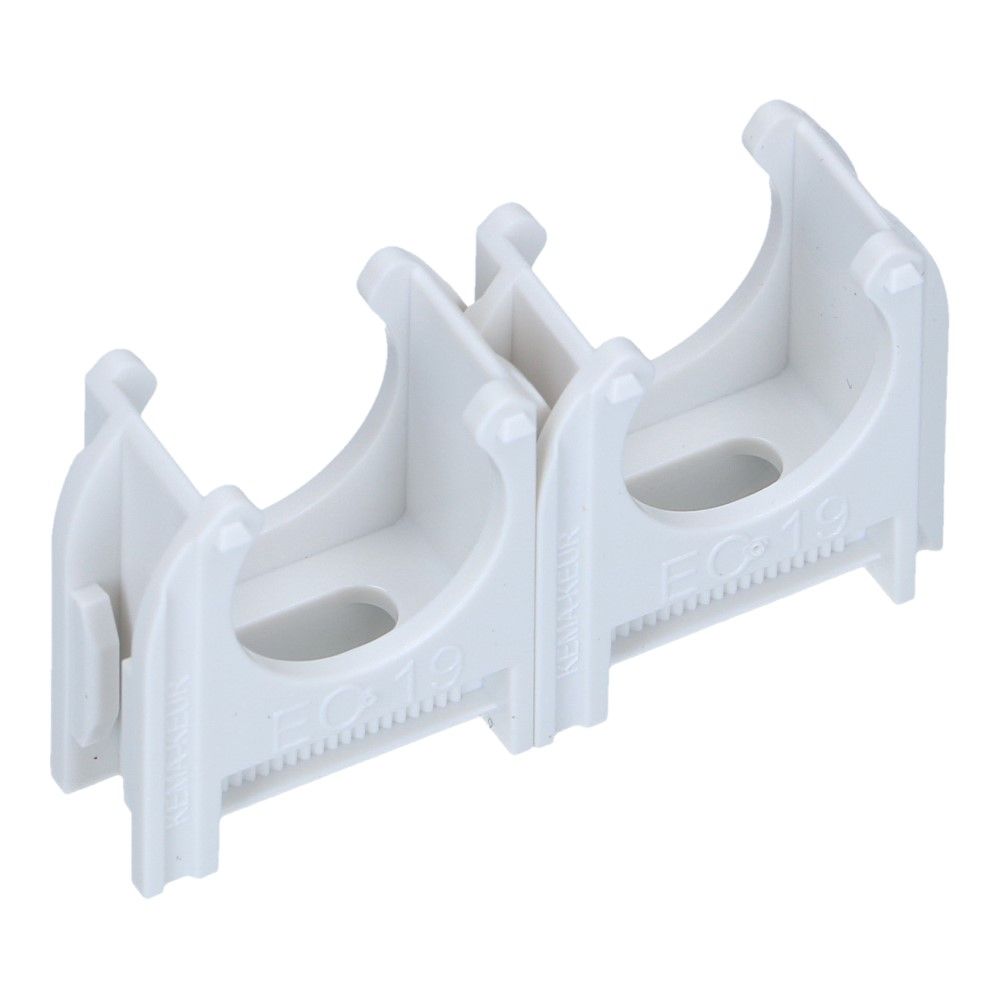 Kunststof buisklem wit diameter 3/4inch 19mm - 200 stuks