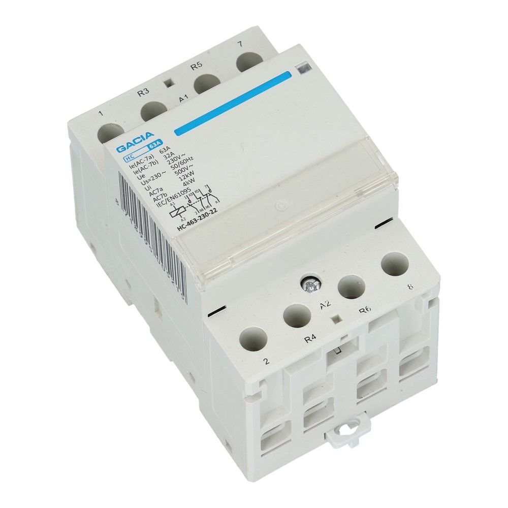 4 polig 2 NC + 2 NO 63A Installatierelais