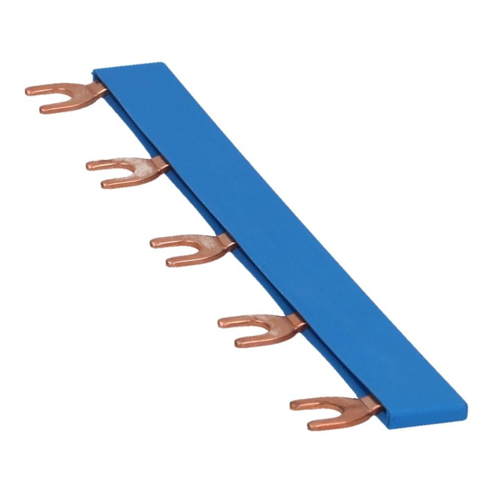 Kam vork M6 blauw 1 fase 5 pole 35.6mm
