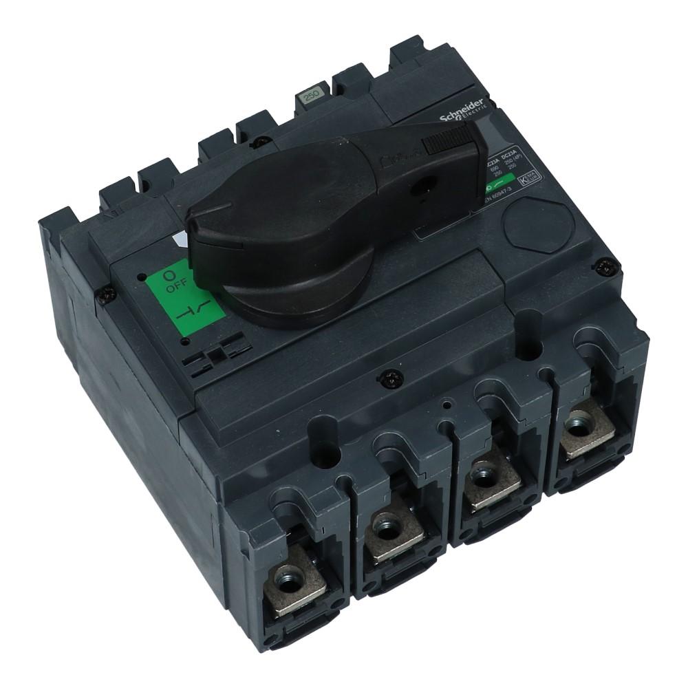 Lastschakelaar 4 polig 160A Compact INS250-160 hoofdschakelaar