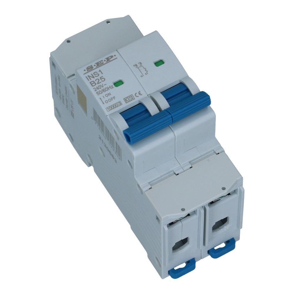Installatieautomaat  1 polig + nul 10A karakteristiek B 10/15kA INS1