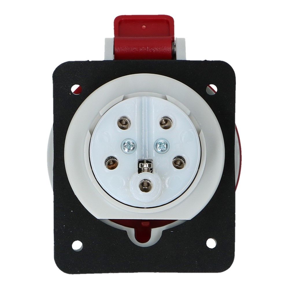 CEE female 5 polig 6H 32A IP54 inbouw wcd 380-415VAC
