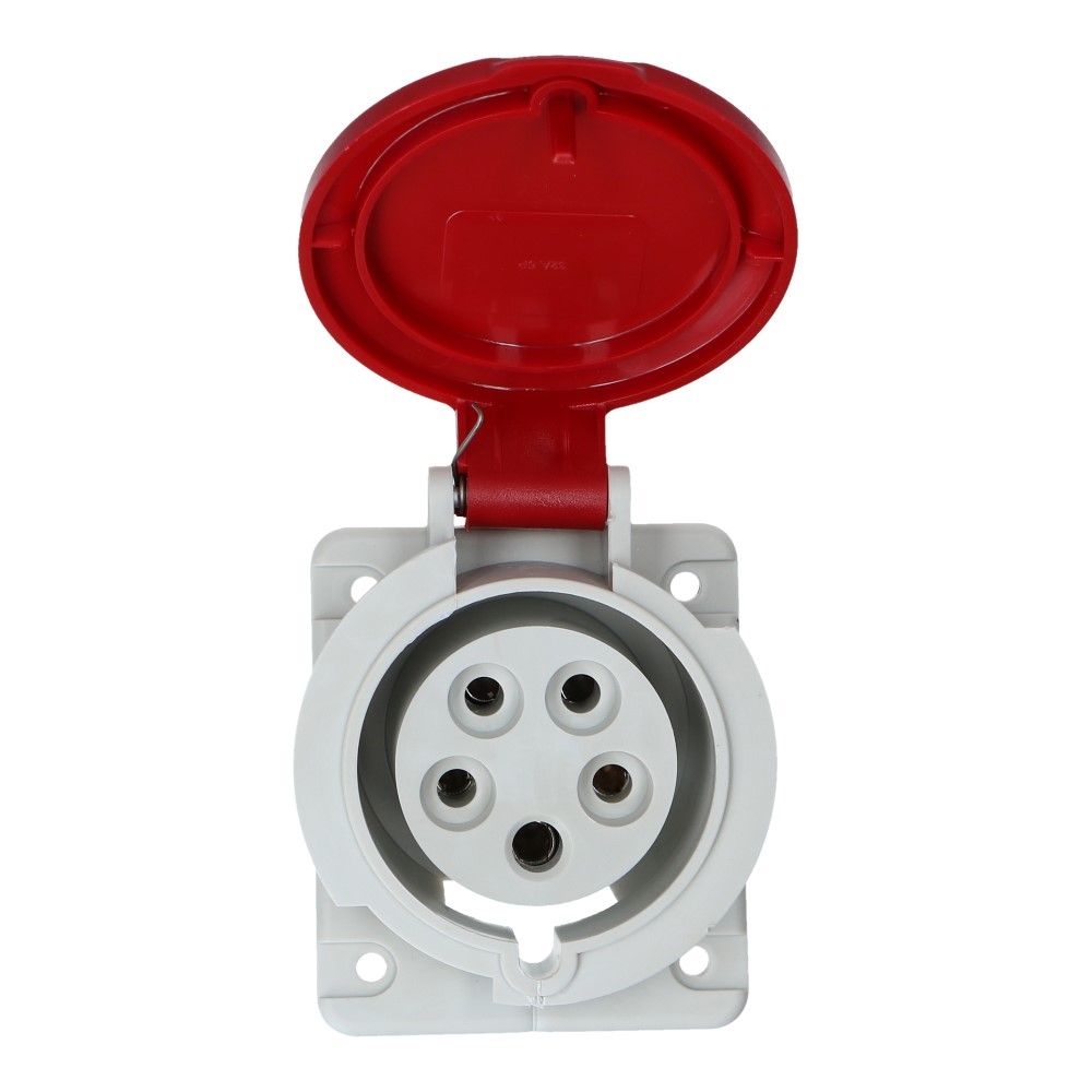 CEE female 5 polig 6H 32A IP54 inbouw wcd 380-415VAC