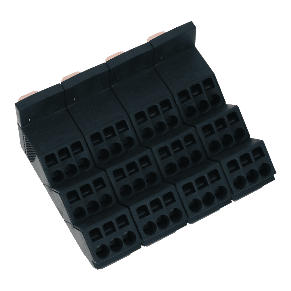 Verdeelblok 250A 4 polig 750VAC
