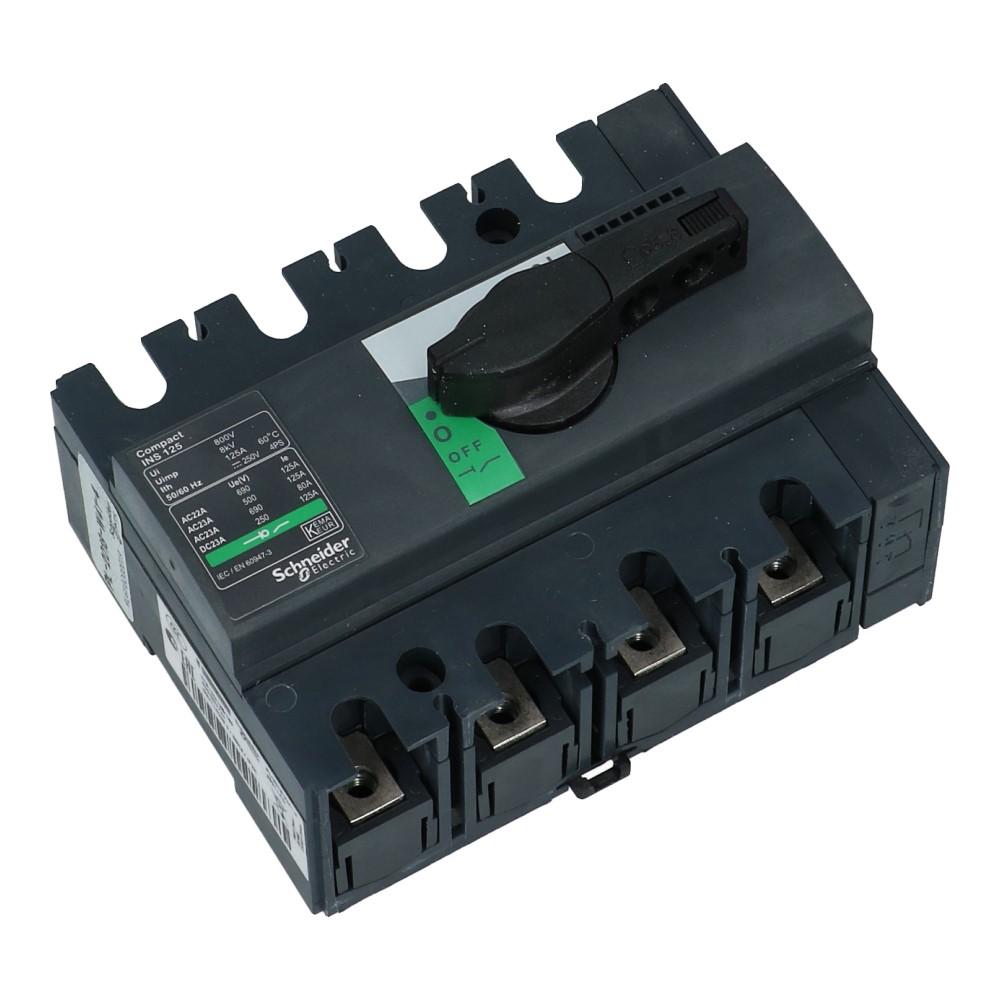 Lastschakelaar 4 polig 160A Compact INS160 hoofdschakelaar