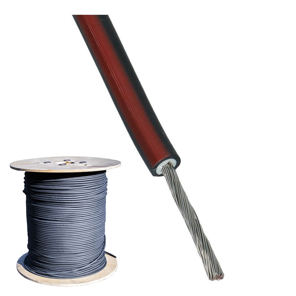 Solarkabel H1Z2Z2-K 6mm² rood Eucasolar TÜV Eca - 500 meter