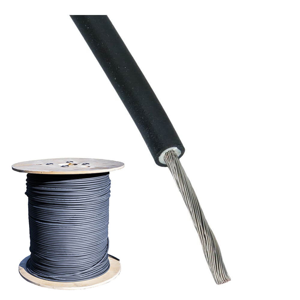 Solarkabel H1Z2Z2-K 4mm² zwart Eucasolar TÜV Eca - 500 meter