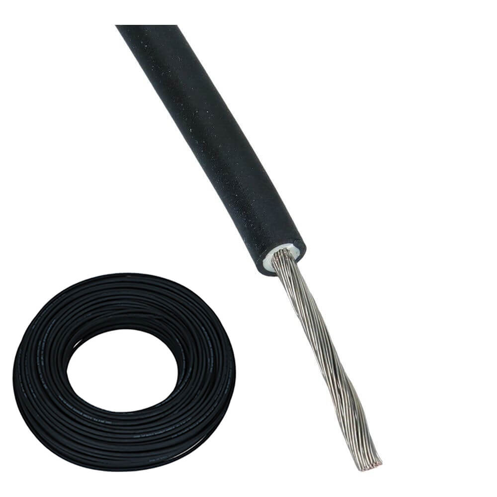Solarkabel H1Z2Z2-K 4mm² zwart Eucasolar TÜV Eca - 100 meter