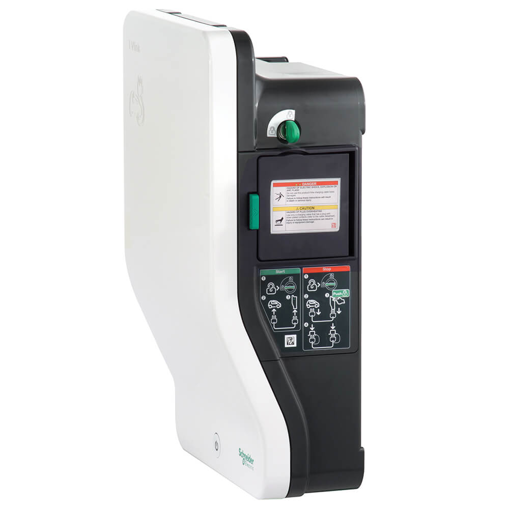 EVlink EV oplaadpunt Type 2 contactdoos 1 fase 7.4kW wandmontage met 2x sleutel