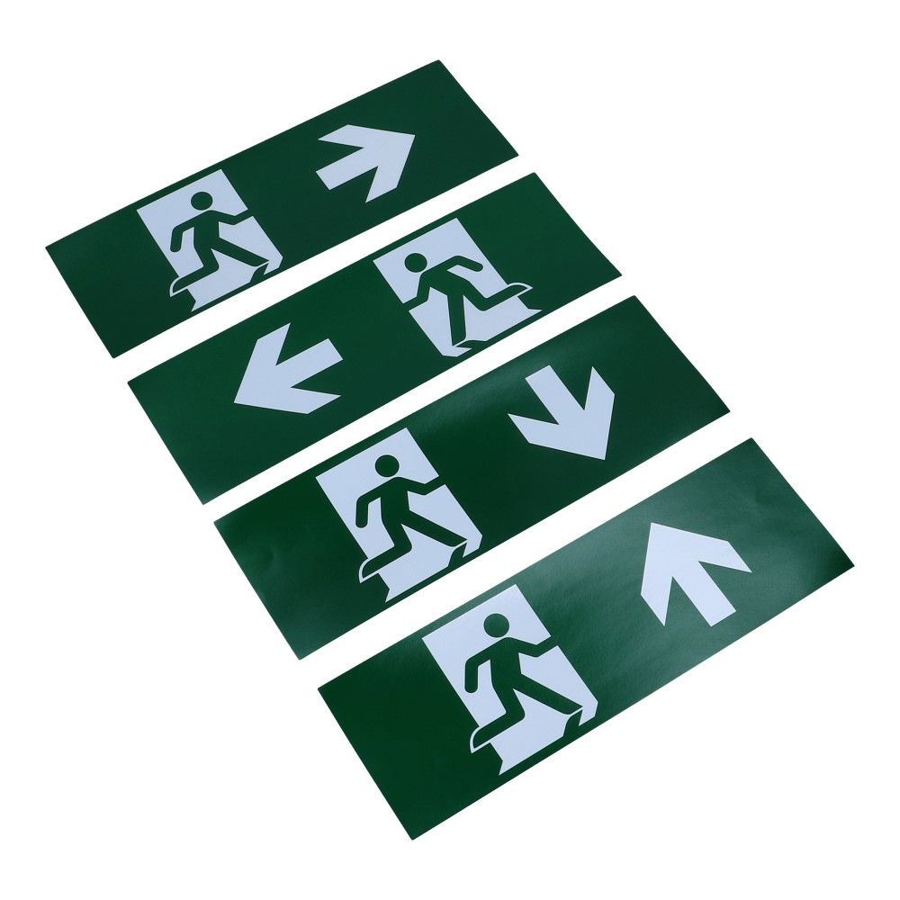 Noodverlichting Pictogramset 4 stuks zelfklevend