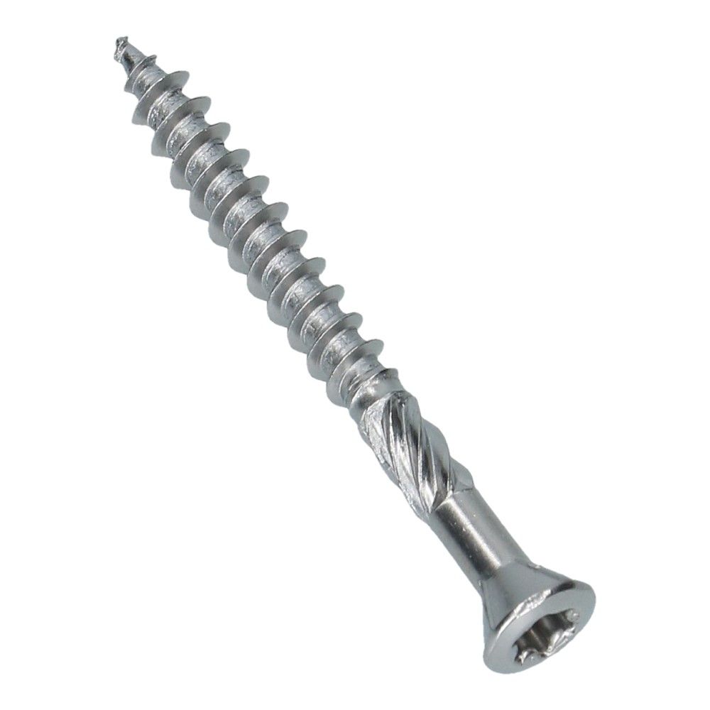 Hardhoutschroef 5x50 Torx 25 Platkop RVS C2 - 200 stuks