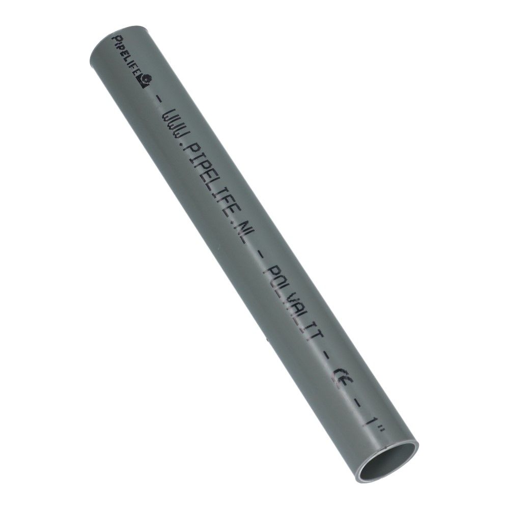 Installatiebuis slagvast hostalit grijs 25mm Polvalit VSV lengte 4 meter - 100 meter