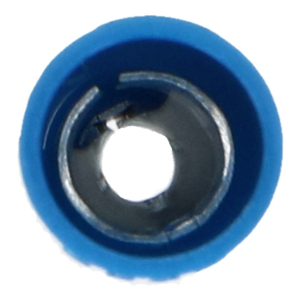 Kabelschoen rondcontrastekker B-4.95mm L-12mm Blauw - 100 stuks