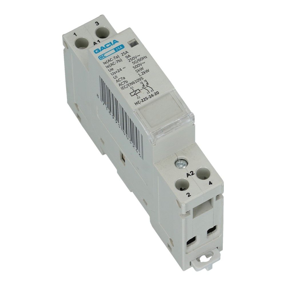 2 polig 2 NC 25A Installatierelais