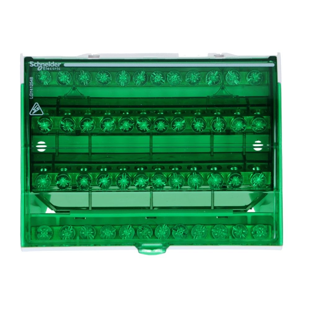 Verdeelblok DS 125A 4 rijen 12 aansluitingen 500VAC