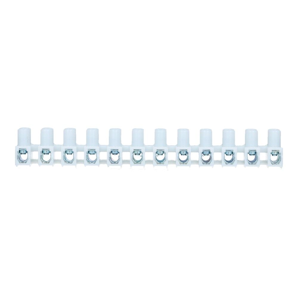 1-6mm² Kroonsteen 41A 450V 12 polig Wit 