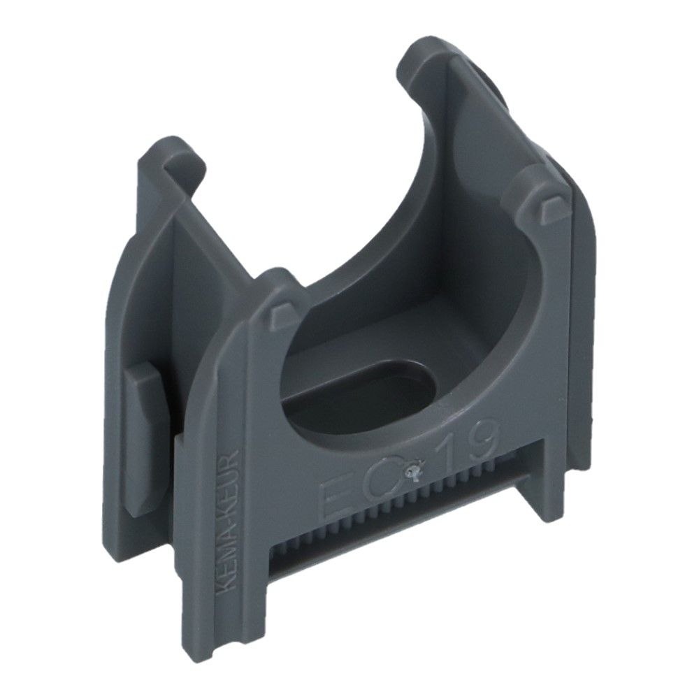 Kunststof buisklem Donker Grijs diameter 3/4inch 19mm - 200 stuks