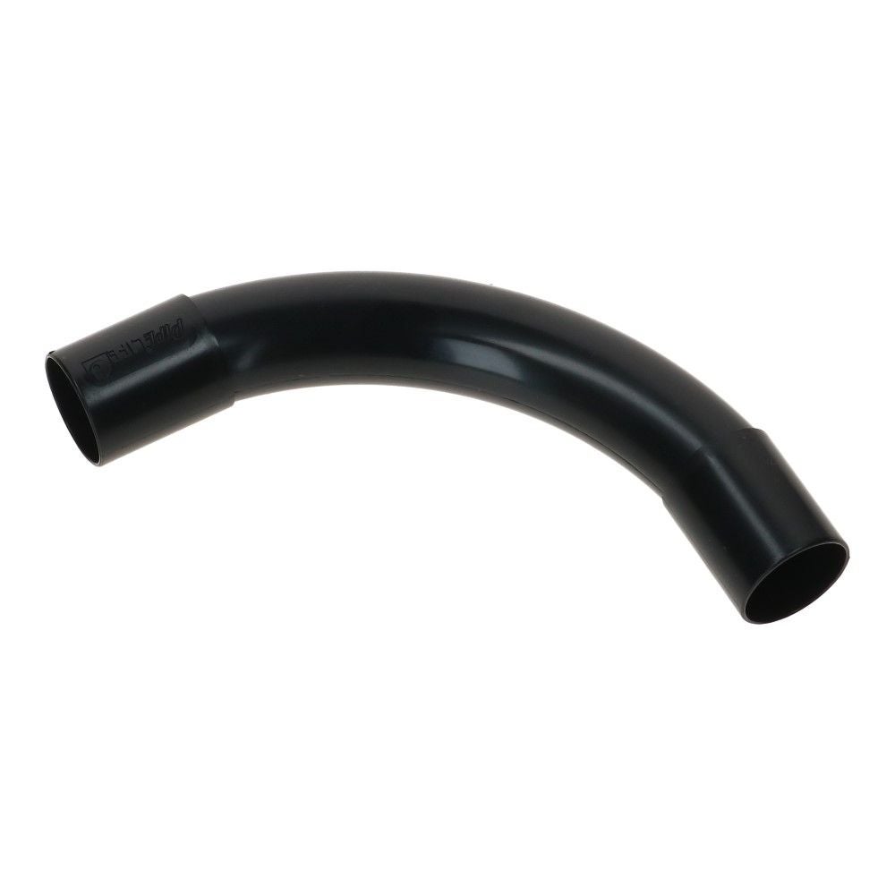 UV-bestendig bocht zwart 25mm Polvalit PVC