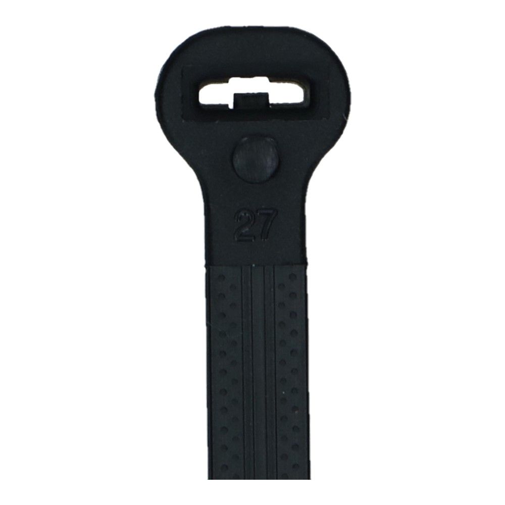 Ty-Rap TYC525MX kabelbinders RVS clip zwart 186x4.7mm Ultra UV-bestendig - 100 stuks