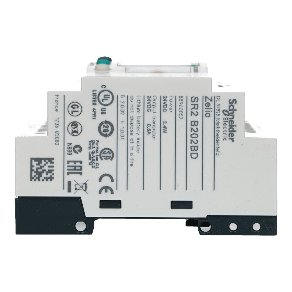Zelio PLC met klok 20I-O 12in 8uit met scherm 24VDC SSR