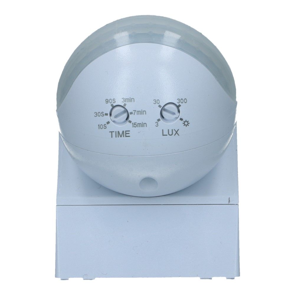 Bewegingssensor wit opbouw IP44 230V ST11 180° 9m 800W