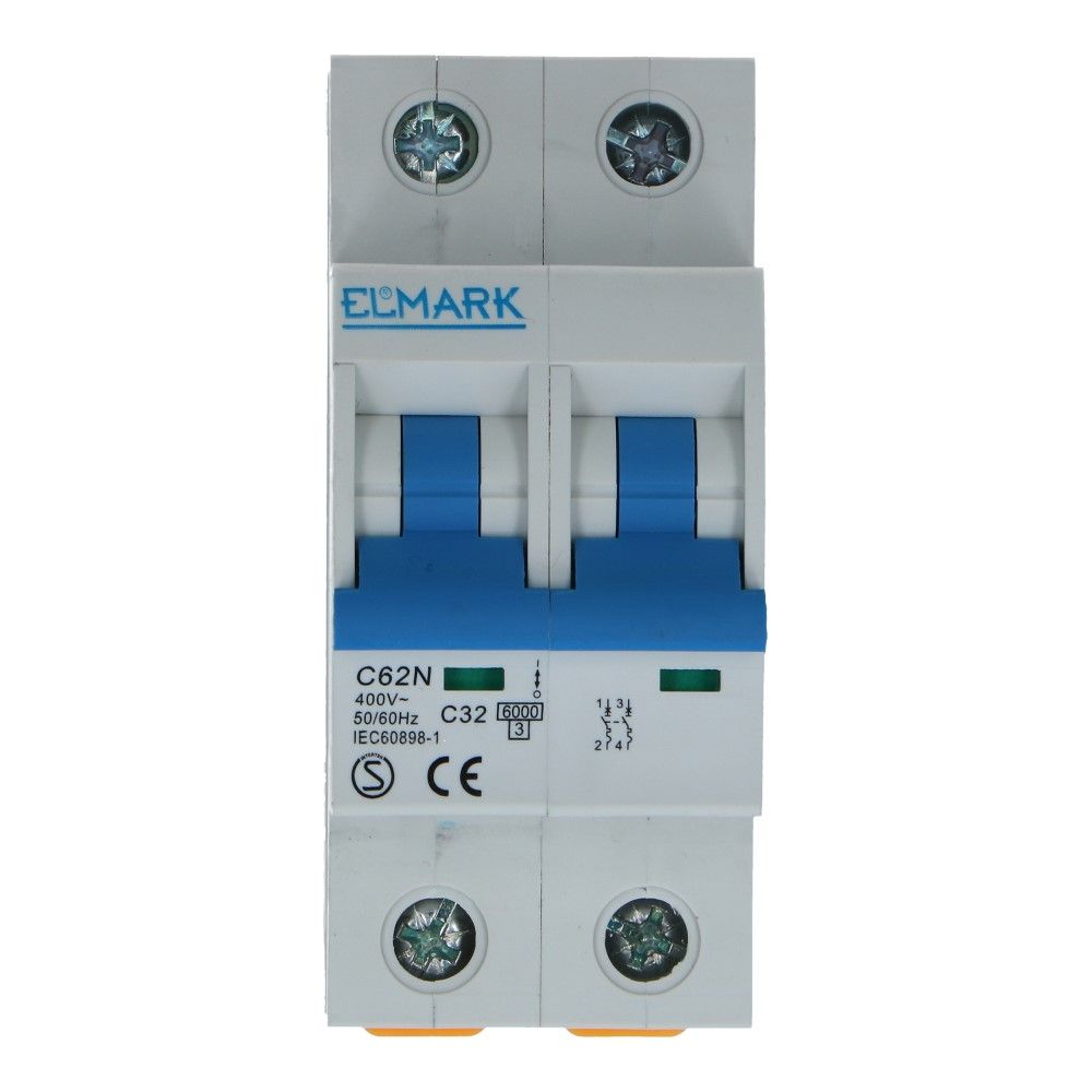 Installatieautomaat 2 polig 32A karakteristiek C