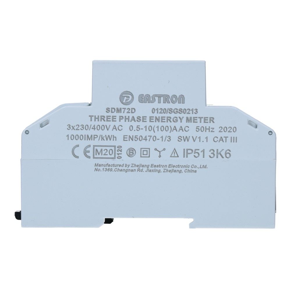 kWh meter 3 fase 10/100A MID Factureerbaar