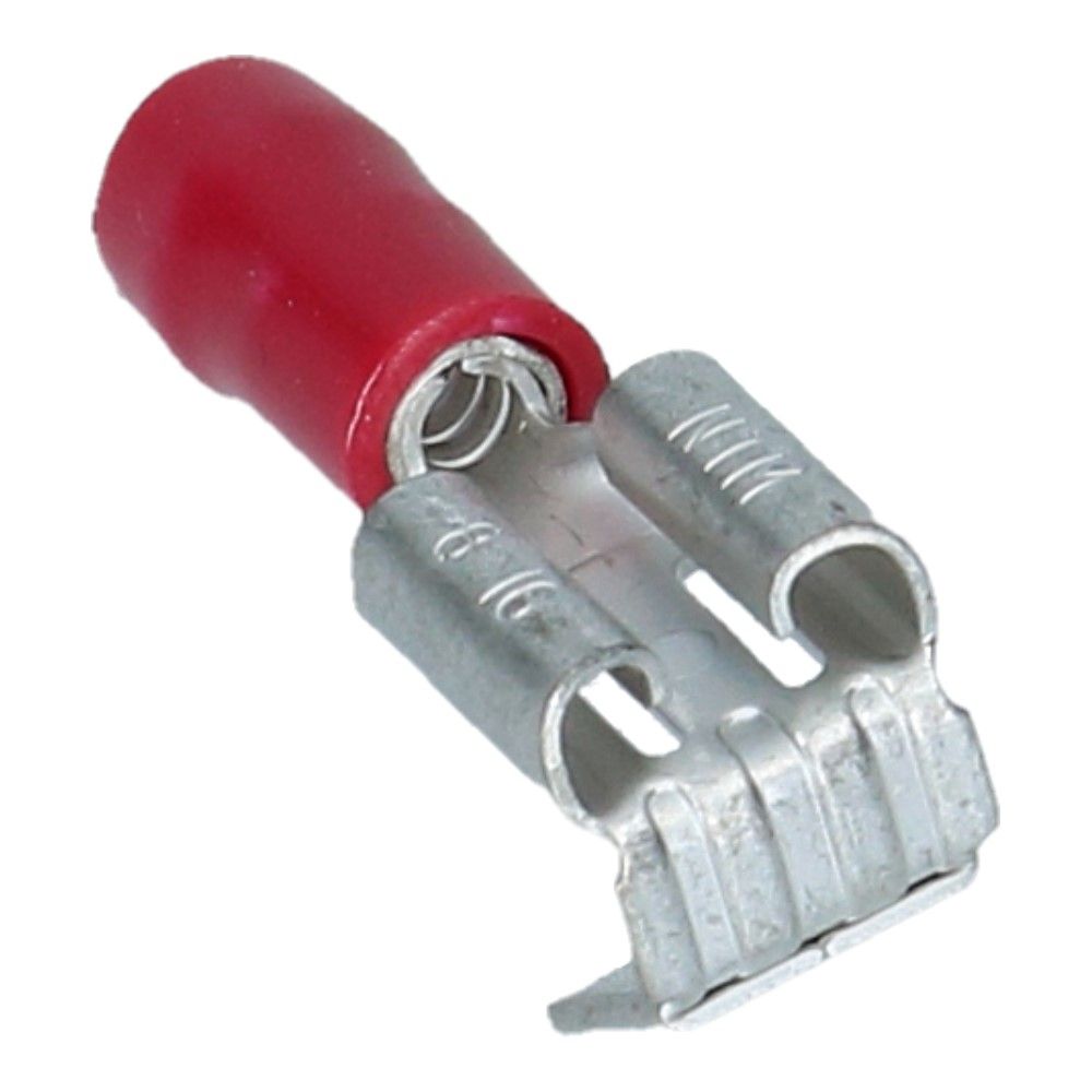 Kabelschoen vlakcontrastekker aftak B-6.9mm D-0.8mm Rood - 100 stuks