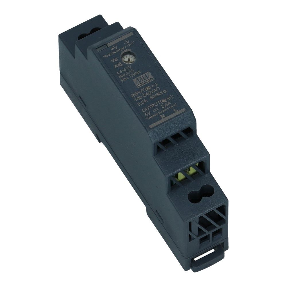 Voeding 5VDC 15W 2.40A dinrail ingang 85-264VAC
