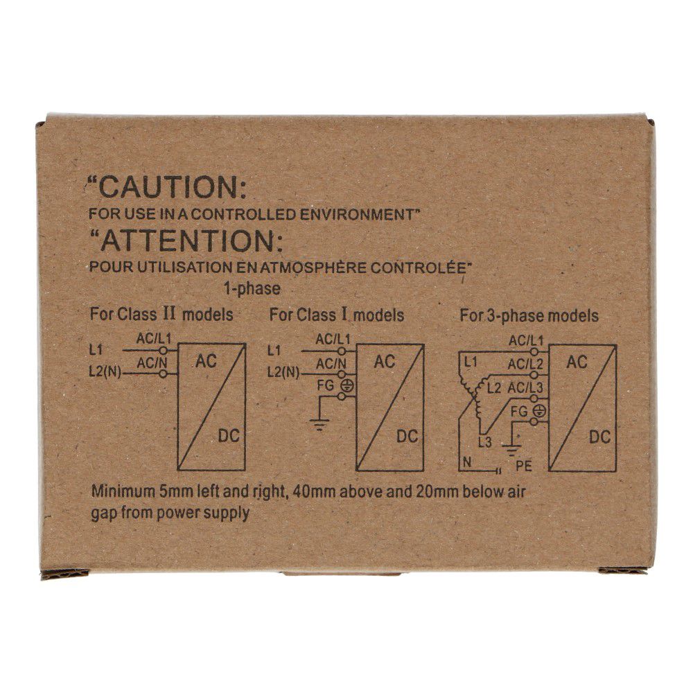 Voeding 12VDC 15W 1.25A dinrail ingang 85-264VAC